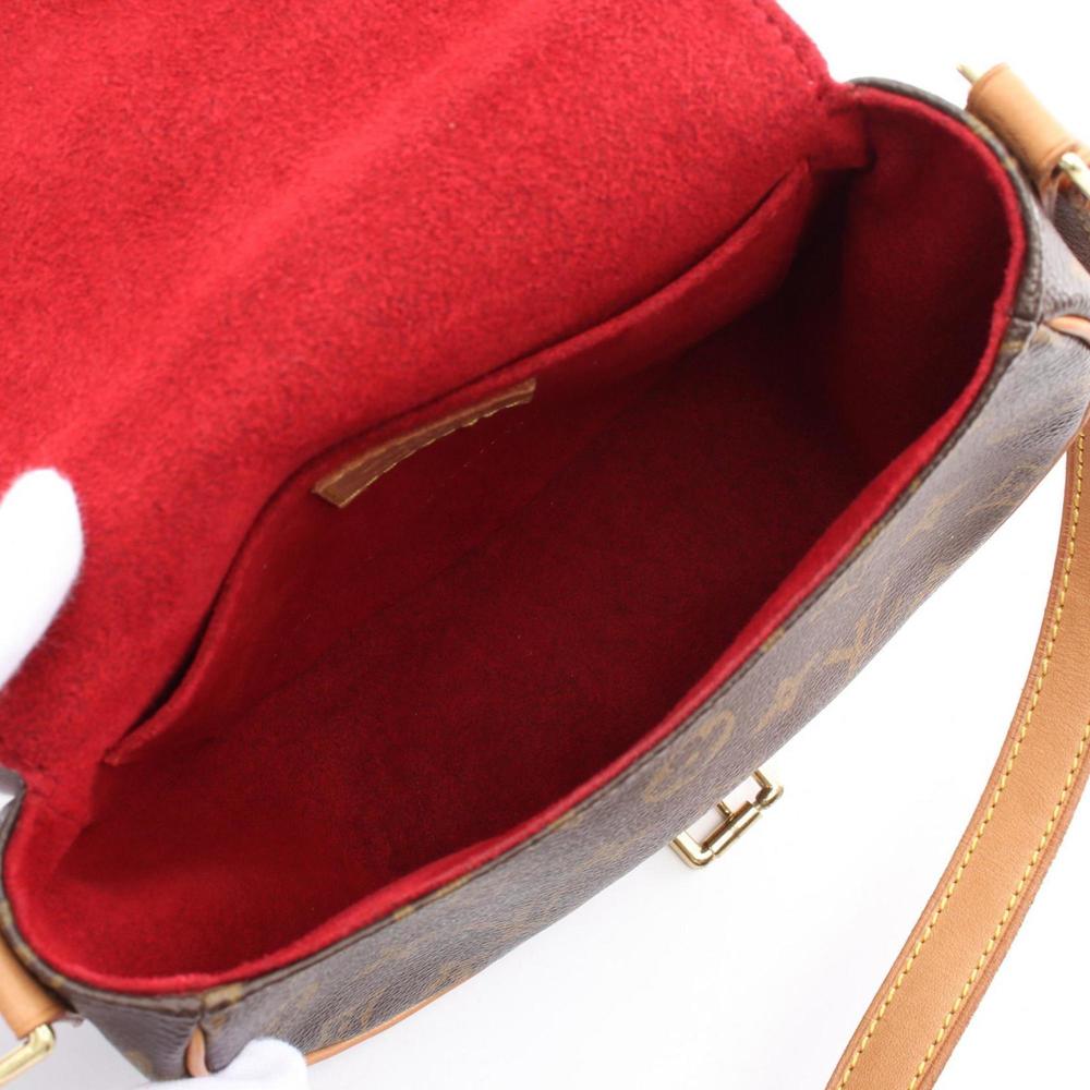 LOUIS VUITTON Authentic Brown Monogram Leather Shoulder Bag - Picture 4 of 11